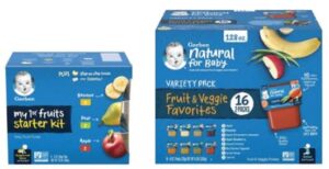Gerber baby food multi packs