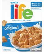 Quaker life cereal box