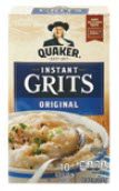 Quaker Instant Grit cereal box