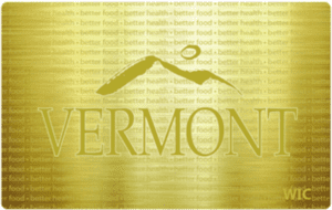 Vermont WIC card example