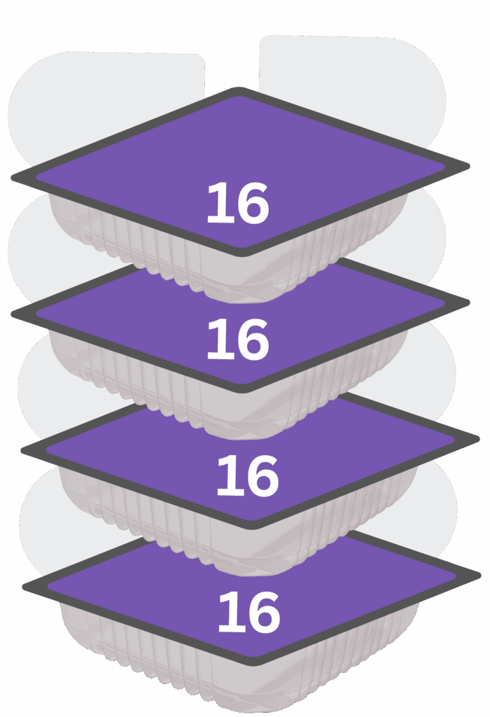 four 16ounce tofu containers