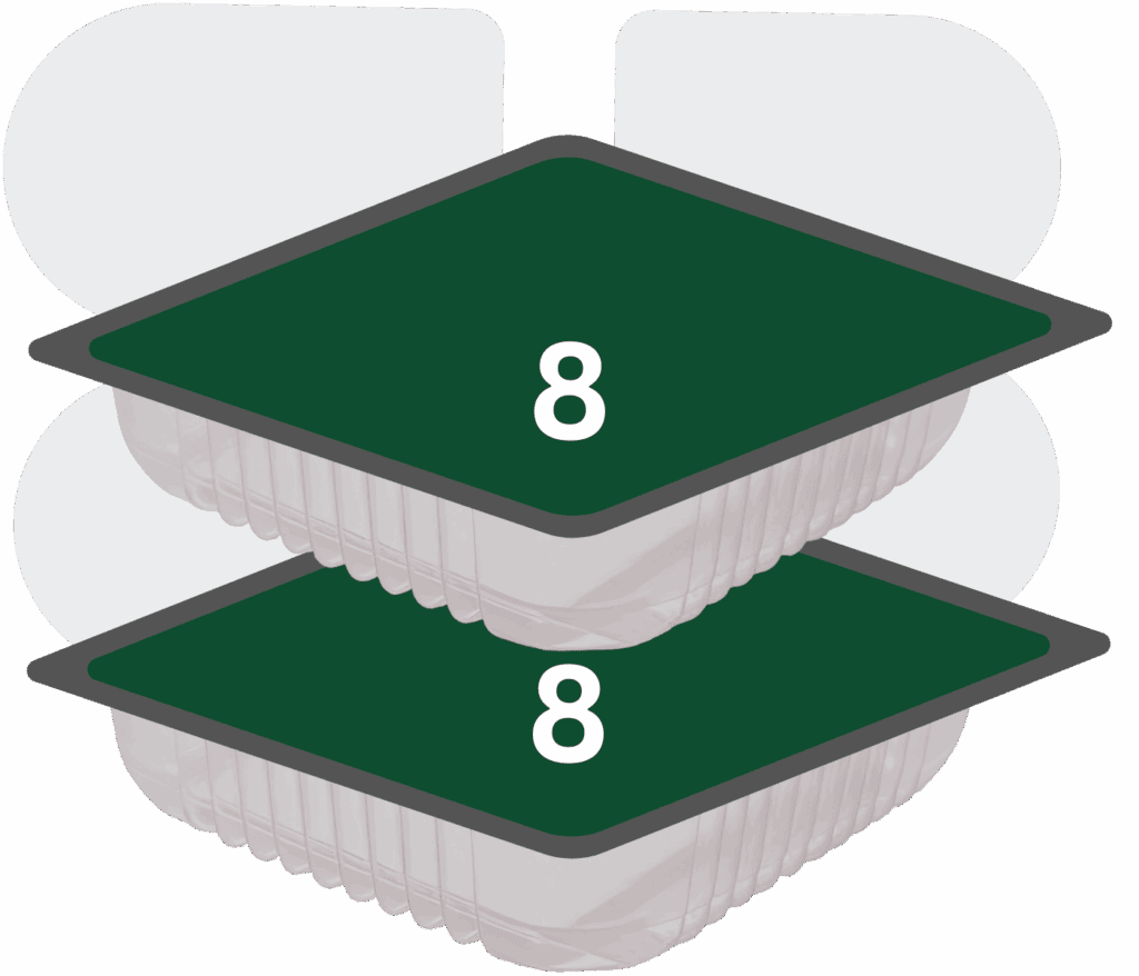 two 8-ounce tofu containers