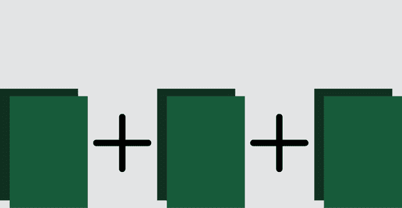 Squares representing sizes of cereal boxes