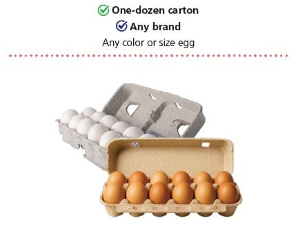 WIC-approved egg types and restrictions in English