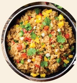 Bowl of Vegetable Fried Rice