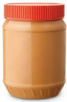 Jar of peanut butter