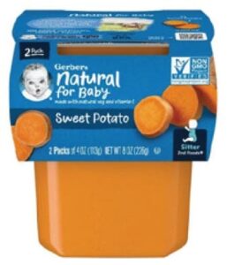 Jar of Gerber Sitter 2 pack, 4 oz each