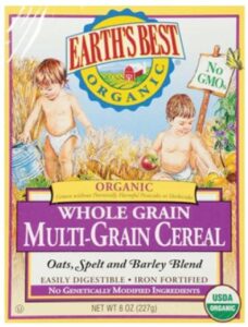 Earth’s Best Infant cereal