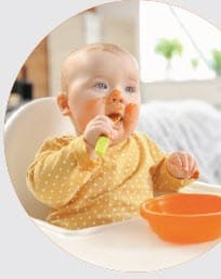 Baby eating