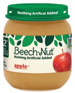 Beech-Nut brand jar of baby food