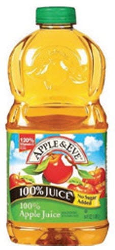 Apple & Eve brand juice