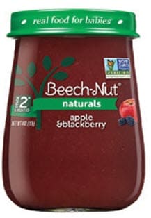Beech-Nut Naturals brand jar of baby food