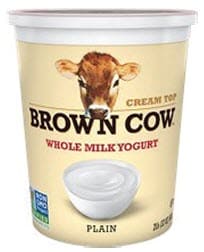 Brown Cow brand yogurt
