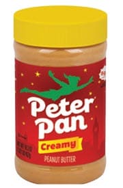 Peter Pan brand peanut butter