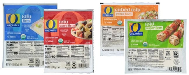 O Organics brand tofu