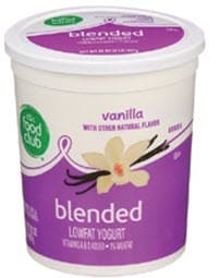 Food Club brand yogurt