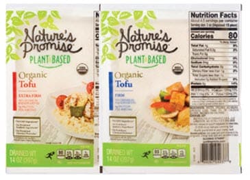 Nature's Promise brand tofu
