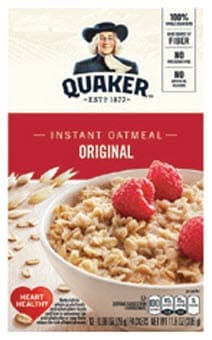 Quaker brand hot cereal