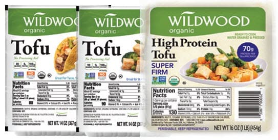 Wildwood Organic brand tofu
