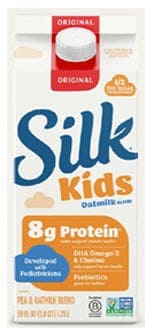 Silk Kids brand pea and oatmilk