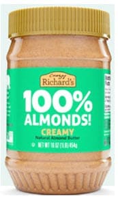 Crazy Richard’s brand almond butter