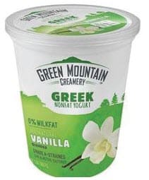 Green Mountain Creamery brand yogurt