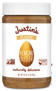 Justin’s brand almond butter