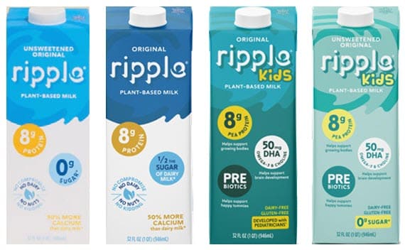 Ripple brand shelf stable pea milk