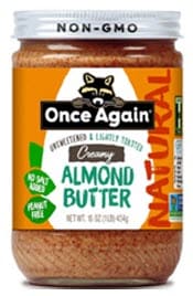 Once Again brand almond butter