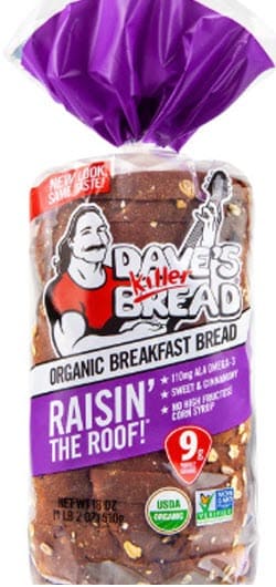 Dave’s Killer Bread Breakfast Bread Raisin’ the Roof - 16.75 ounce