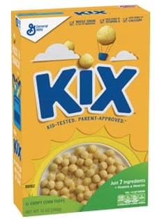Kix brand cold cereal