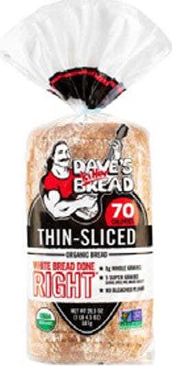 Dave’s Killer Bread Thin Sliced White Bread Done Right - 20.5 ounce