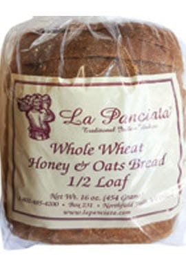 La Panciata Whole Wheat Honey & Oats - 16 ounce