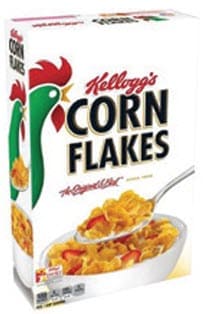 Kellogg's Corn Flakes brand cold cereal