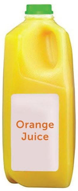 Jug of orange juice