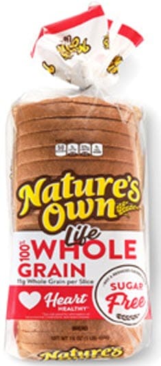 Nature’s Own 100% Whole Wheat Sugar-Free - 16 ounce