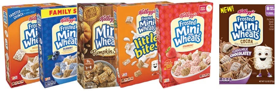 Kellogg's Frosted Mini Wheats brand cold cereal