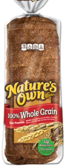 Nature’s Own100% Whole Grain Bread - 20 ounce