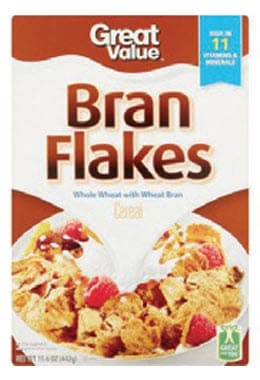Great Value brand cold cereal