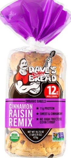 Dave’s Killer Bread Cinnamon Raisin Remix Bagels - 16.75 ounce