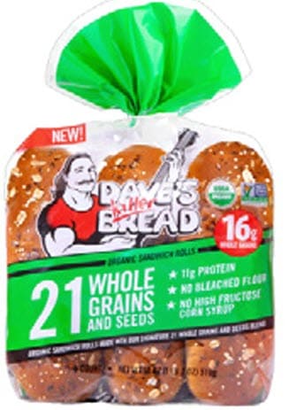 Dave’s Killer Bread 21 Whole Grains and Seeds Sandwich Rolls - 18 ounce