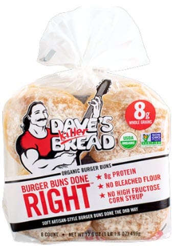 Dave’s Killer Bread Burger Buns Done Right - 17.6 ounce