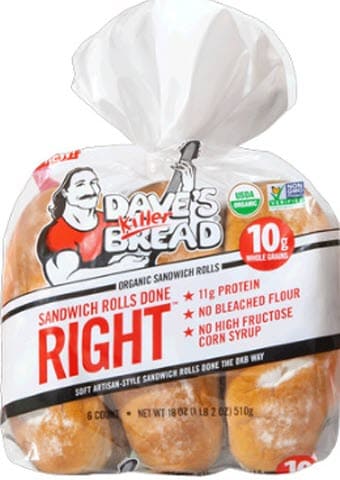 Dave’s Killer Bread Sandwich Rolls Done Right - 18 ounce