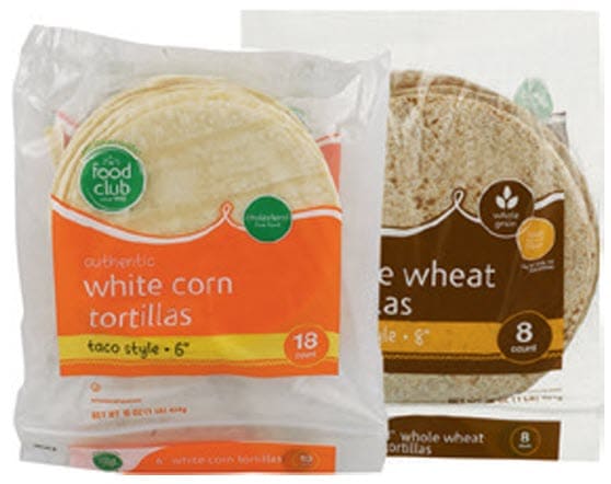Food Club tortillas