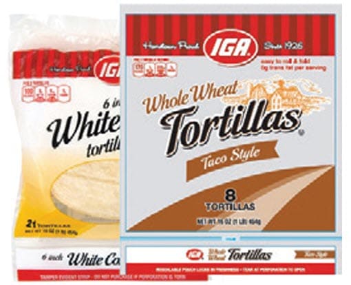 IGA tortillas