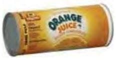 Frozen orange juice tube