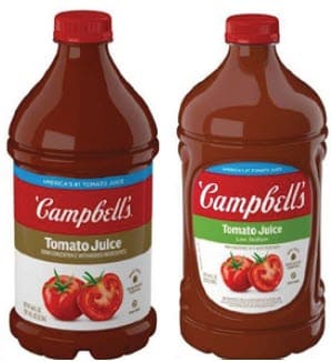 Campbell’s brand tomato jusice