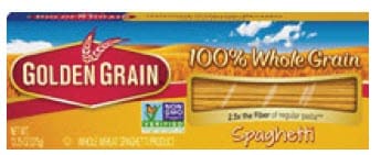 Golden Grain brand pasta