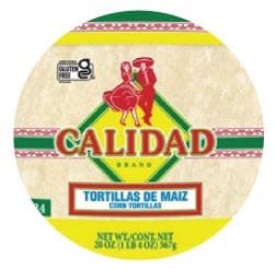 Calidad corn brand tortillas