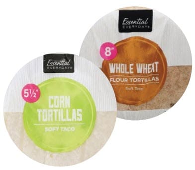 Essential Everyday brand tortillas